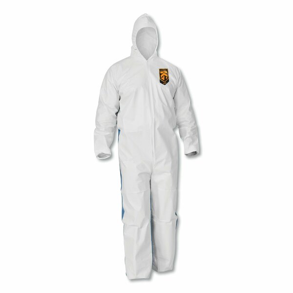 Kleenguard A40 Breathable Back Coveralls, 5X-Large to 6X-Large Combo, White/Blue, 25PK 37584